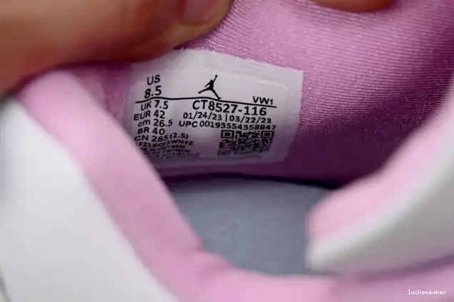 Cheap LUCY CT8527-116 Pink 4 White Jordan Retro 0528